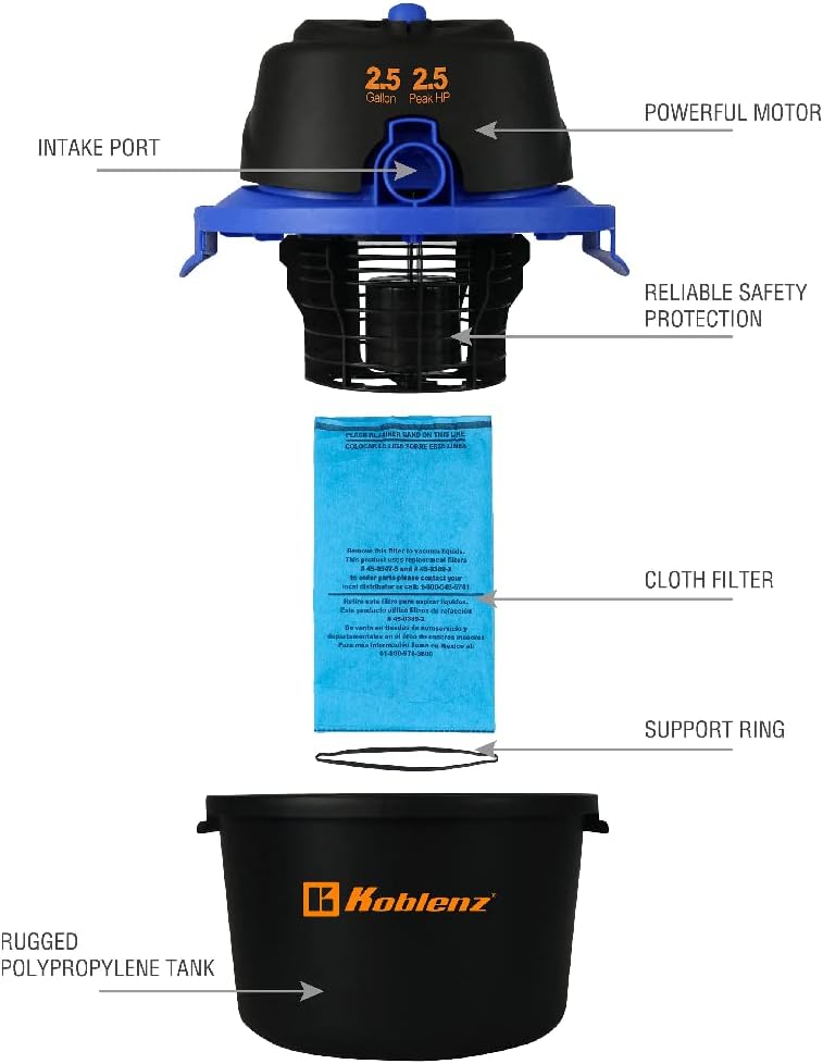 Aspiradora KOBLENZ WD2.5MA-4