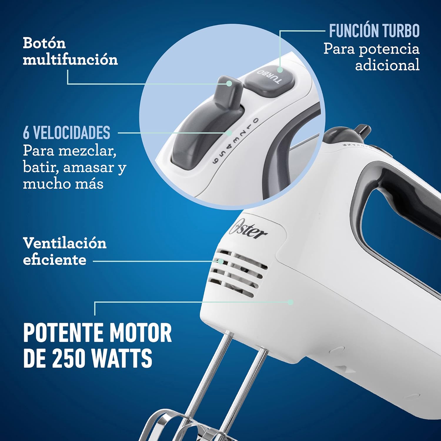 Batidora Mano Oster FPSTHM3532-013-2