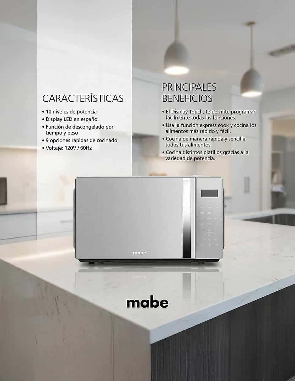 Horno Microondas Mabe HMM15SJW-3