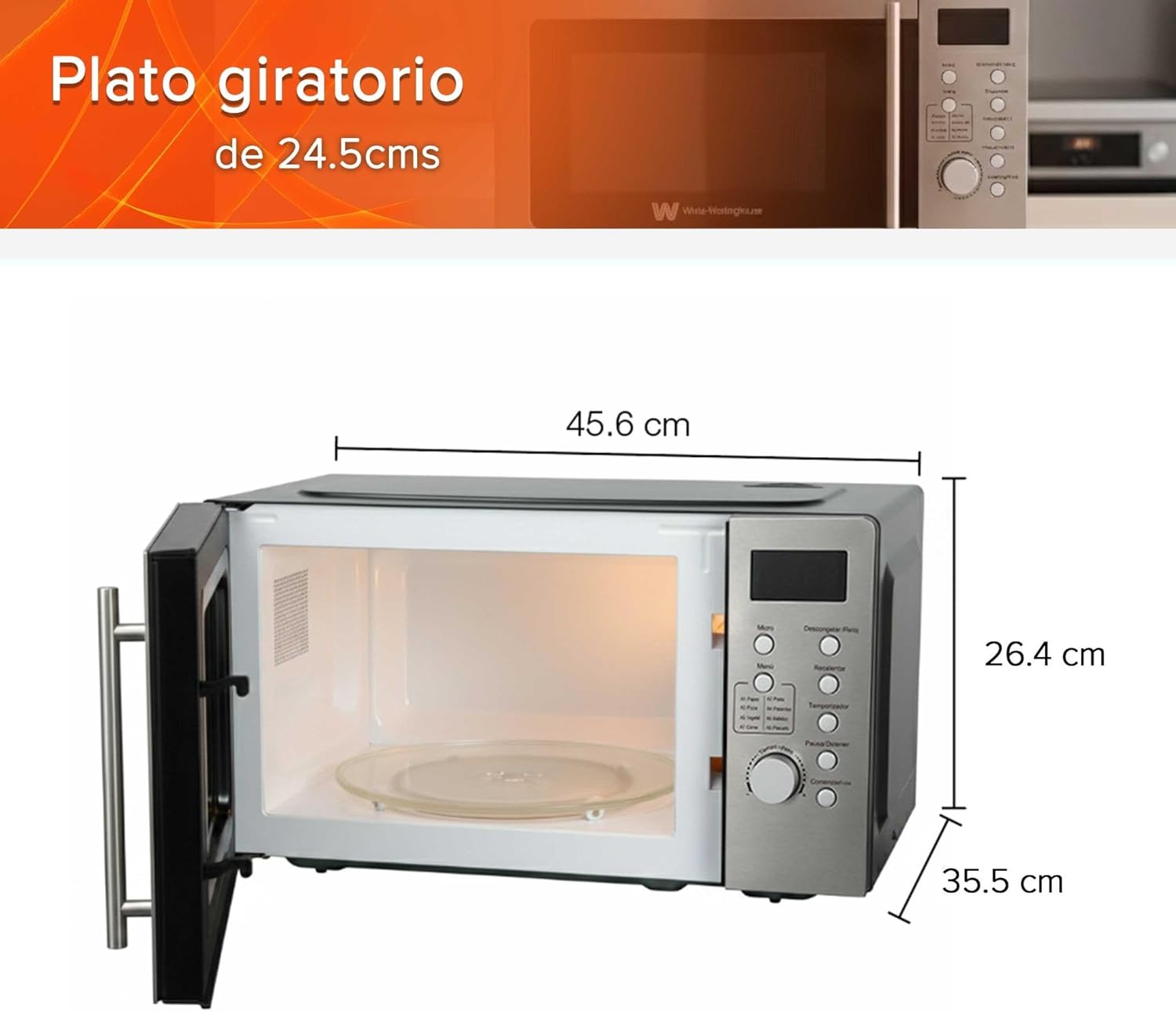 Horno Microondas White-Westinghouse WWCMV0720WES-5