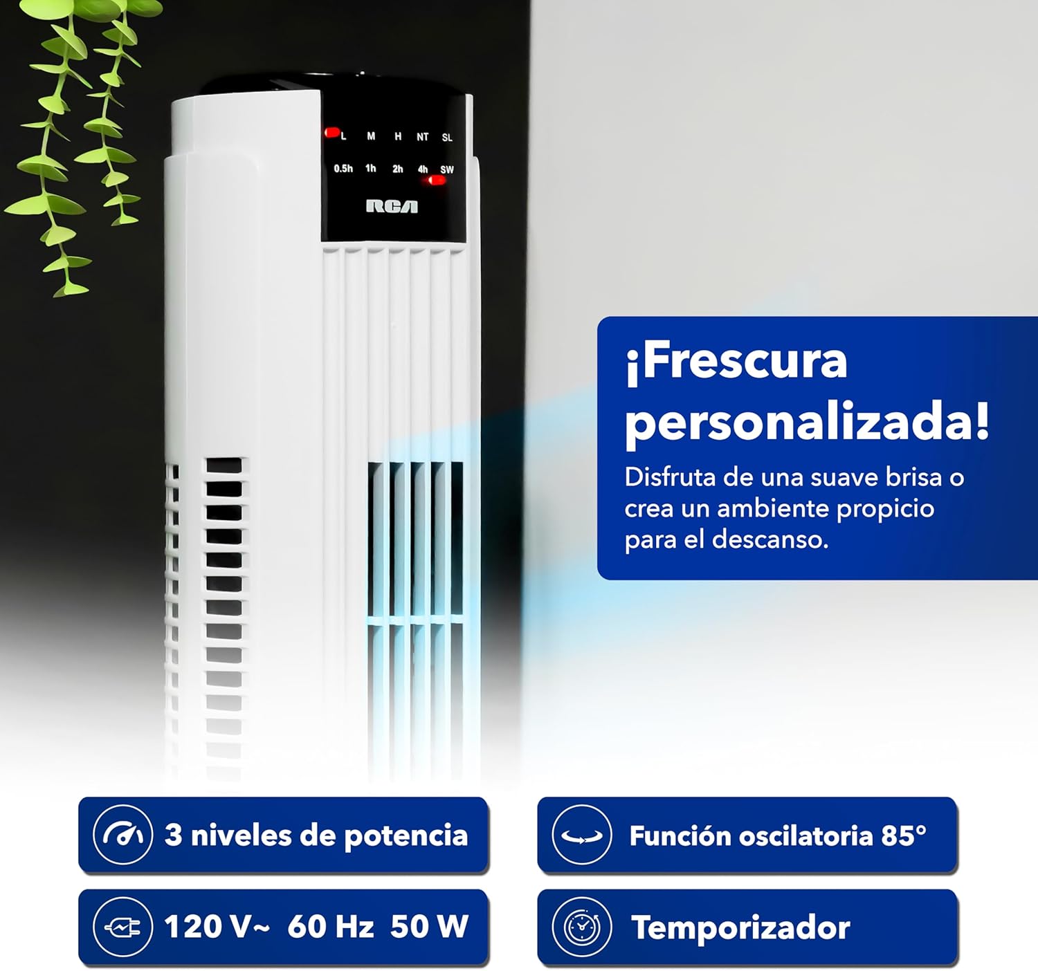 Ventilador de Torre RCA RC-VT2-3